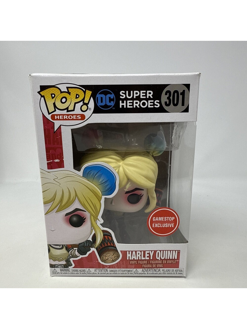 Funko Pop! Heroes Vinyl: DC Super Heroes - Harley Quinn #301 GameStop Exclusive